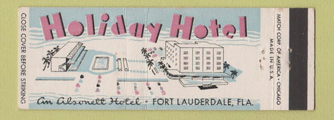 Matchbook Cover - Holiday Hotel Fort Lauderdale FL Full Length