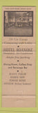 Matchbook Cover - Hotel Roanoke VA  Full Length
