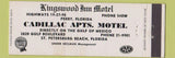 Matchbook Cover - Cadillac Apartments Motel St Petersburg Beach FL WEAR