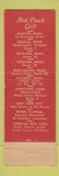 Matchbook Cover - Red Coach Grill Boston Saugus Wayland Hingham MA
