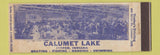 Matchbook Cover - Calumet Lake Jasper IN WEAR Full Length