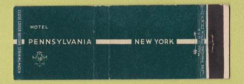Matchbook Cover - Hotel Pennsylvania New York City Full Length