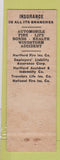Matchbook Cover - French and Gail Insurance Kenosha WI Full Length