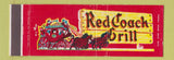 Matchbook Cover - Red Coach Grill Boston Saugus Wayland MA CT NY FL