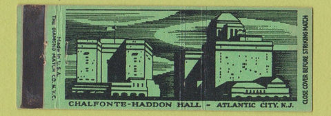 Matchbook Cover - Chalfonte Haddon Hall Atlantic City NJ WEAR Full Length