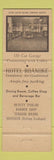 Matchbook Cover - Hotel Roanoke VA  Full Length