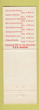 Matchbook Cover - Carlingwood Tavern Restaurant Ottawa ON Full Length