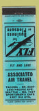 Matchbook Cover - Associated Air Travel Tacoma Seattle WA