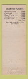 Matchbook Cover - Associated Air Travel Tacoma Seattle WA