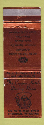 Matchbook Cover - Copper Kettle Restaurant Sheridan WY WEAR