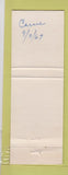 Matchbook Cover - Grand Teton Lodge Wyoming WY