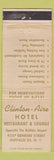 Matchbook Cover - Clinton Aire Hotel Buffalo NY WEAR