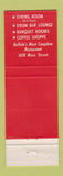 Matchbook Cover - Mac Doel's Restaurant Drum Bar Buffalo NY
