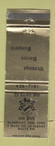 Matchbook Cover - De Center Inn Pub Glenmont NY WORN