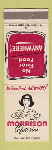Matchbook Cover - Morrison Cafeterias CHAIN Girlie