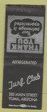 Matchbook Cover - Turf Club Yuma AZ BOBTAIL