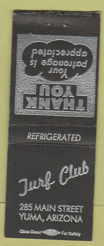 Matchbook Cover - Turf Club Yuma AZ BOBTAIL