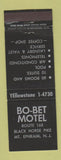 Matchbook Cover - Bo Bet Motel Mount Ephraim NJ WORN