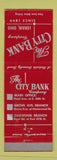 Matchbook Cover - The City Bank Lorain OH WORN