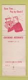 Matchbook Cover - The City Bank Lorain OH WORN