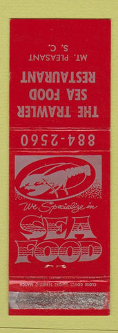 Matchbook Cover - Trawler Seafood Restaurant Mount Pleasant SC WORN