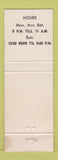 Matchbook Cover - Trawler Seafood Restaurant Mount Pleasant SC WORN