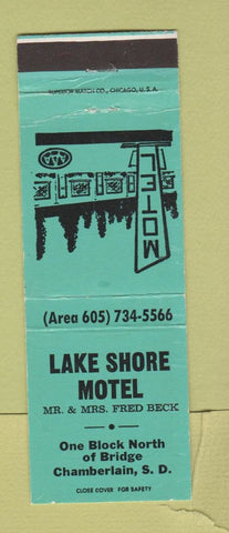 Matchbook Cover - Lake Shore Motel Chamberlain SD WEAR