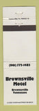 Matchbook Cover - Brownsville Motel TN