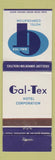 Matchbook Cover - Gal Tex Hotel Corp WEAR