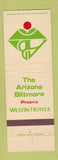 Matchbook Cover - Arizona Biltmore Hotel Phoenix AZ