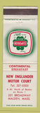 Matchbook Cover - New Englander Motor Court Malden MA WEAR