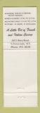 Matchbook Cover - Perrino's Restaurant Schenectady NY WEAR
