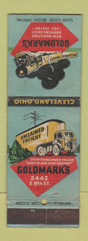 Matchbook Cover - Goldmark's Trucking Cleveland OH WORN