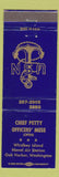 Matchbook Cover - CPO Mess Navy Whidbey Island Oak Harbor WA WEAR