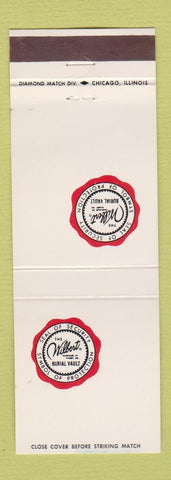 Matchbook Cover - Wilbert Burial Vault Forest Park IL
