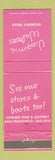 Matchbook Cover - Virginia Walters Women's Clothes San Francisco CA WEAR