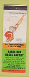 Matchbook Cover - Bagel Box Bagel Bakery Jackson Heights NY pinup WORN