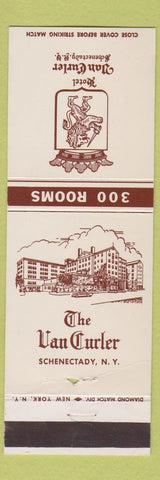 Matchbook Cover - Hotel Van Curler Schenectady NY WEAR
