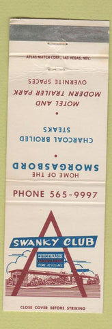 Matchbook Cover - Swanky Club Henderson NV Lions Club Kiwanis WEAR