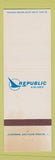 Matchbook Cover - Republic Airlines STAINED