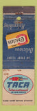 Matchbook Cover - TACA Airlines Chiclets POOR