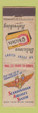 Matchbook Cover - Scandinavian Airlines Chiclets Gum WORN