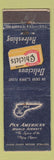 Matchbook Cover - Pan Am Airlines Chiclets Gum WEAR #1 NAVY BLUE