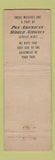 Matchbook Cover - Pan Am Airlines Chiclets Gum WEAR #1 NAVY BLUE