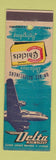Matchbook Cover - Delta Airlines Chiclets Gum