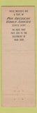 Matchbook Cover - Pan American Airlines Am Chiclets Gum