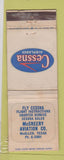 Matchbook Cover - Cessna Airplanes McCreery Aviation McAllen TX WORN