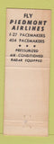 Matchbook Cover - Piedmont Airlines Pacemaker
