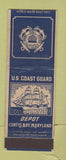 Matchbook Cover - US Coast Guard Curtis Bay MD WEAR