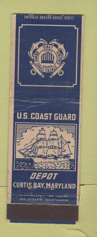 Matchbook Cover - US Coast Guard Curtis Bay MD WEAR